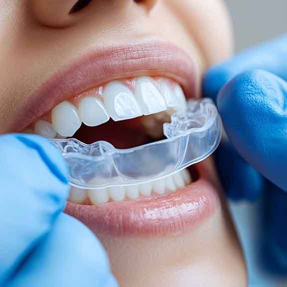 Nightguards work by absorbing the pressure from your teeth