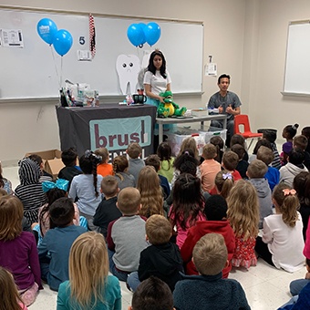 Dentists in Royse City teaching kids about oral hygiene